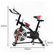 Powertrain Home Gym Flywheel Exercise Spin Bike - Black V240-BIKE1