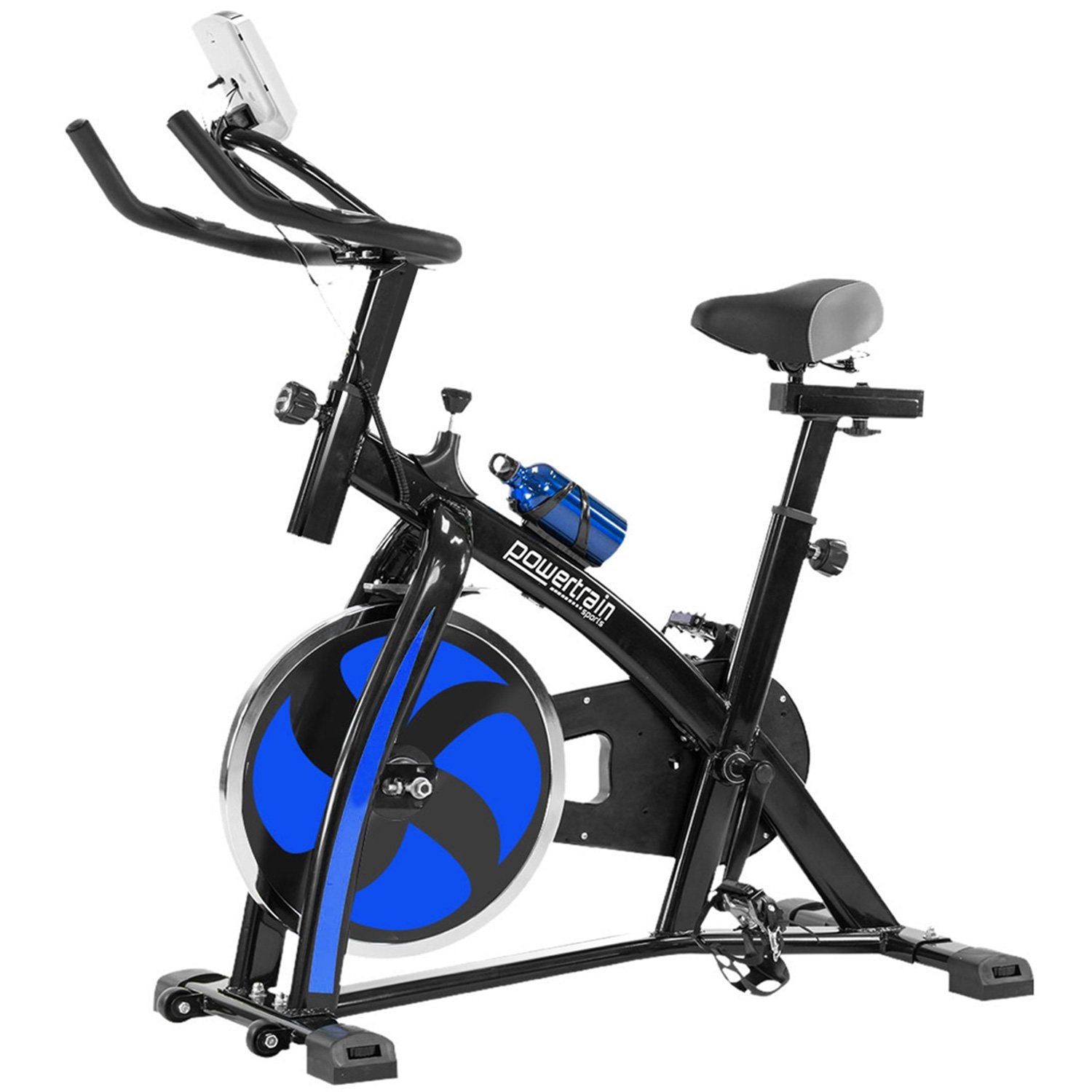 Powertrain Home Gym Flywheel Exercise Spin Bike - Blue V240-BKE-XJJ-91-BU