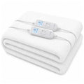 Laura Hill Double Electric Heated Underlay Blanket Fleecy Fabric with Timer V240-BKT-FLC-CRM-DB