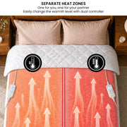 Laura Hill Double Electric Heated Underlay Blanket Fleecy Fabric with Timer V240-BKT-FLC-CRM-DB