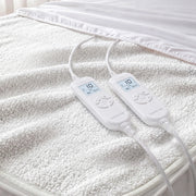 Laura Hill Double Electric Heated Underlay Blanket Fleecy Fabric with Timer V240-BKT-FLC-CRM-DB