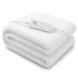 Laura Hill Single Electric Heated Underlay Blanket Fleecy Fabric with Timer V240-BKT-FLC-CRM-SN