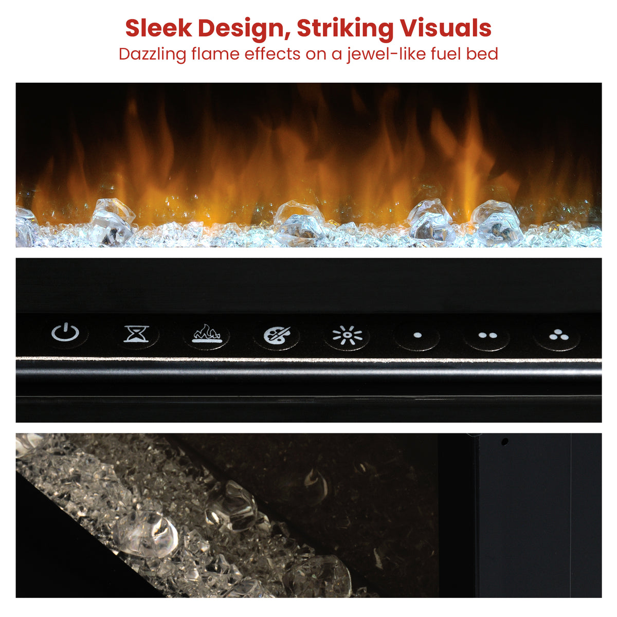 Dimplex PRISM Wall Mounted Electric Fireplace - 34-inches V240-BLF3451-AU