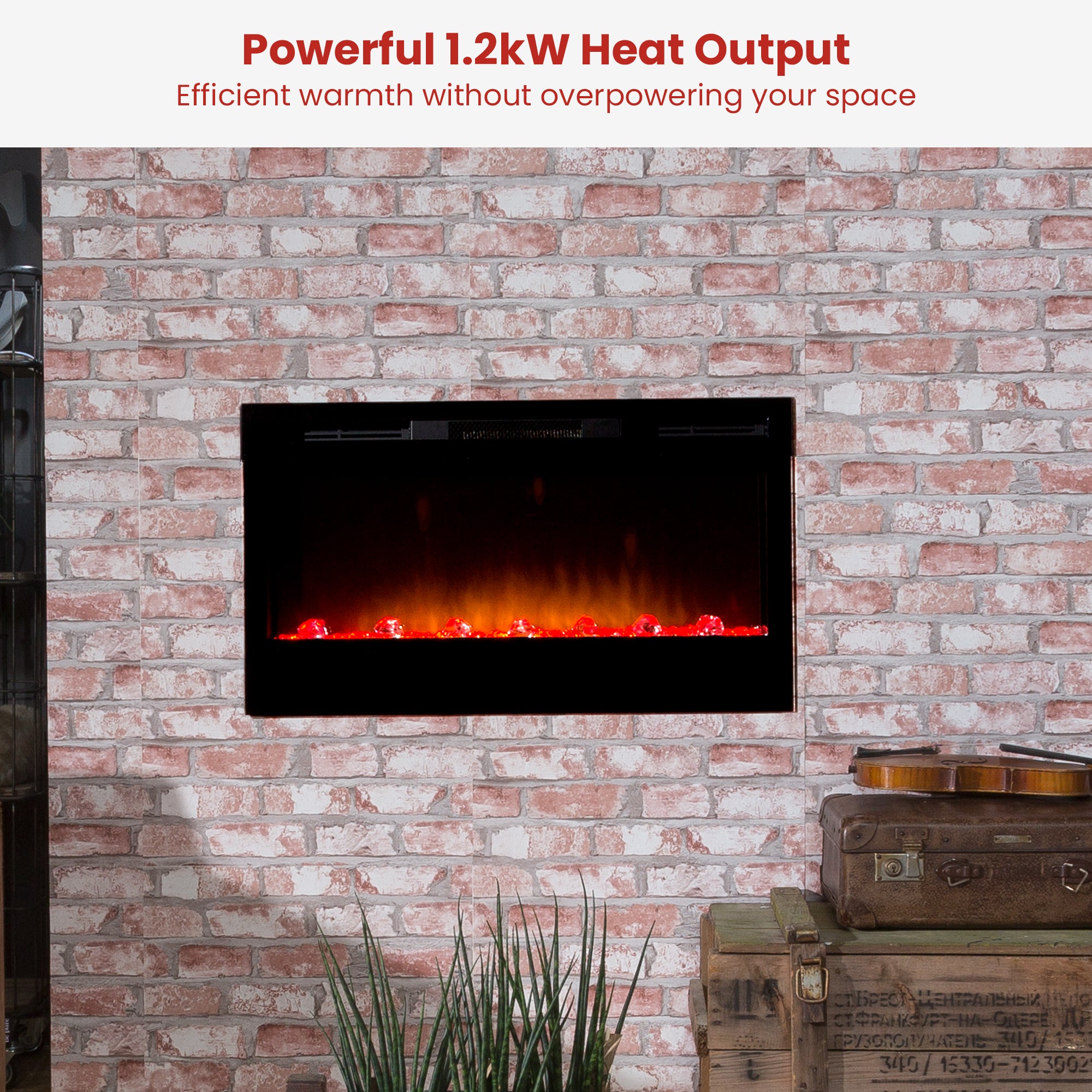 Dimplex PRISM Wall Mounted Electric Fireplace - 34-inches V240-BLF3451-AU