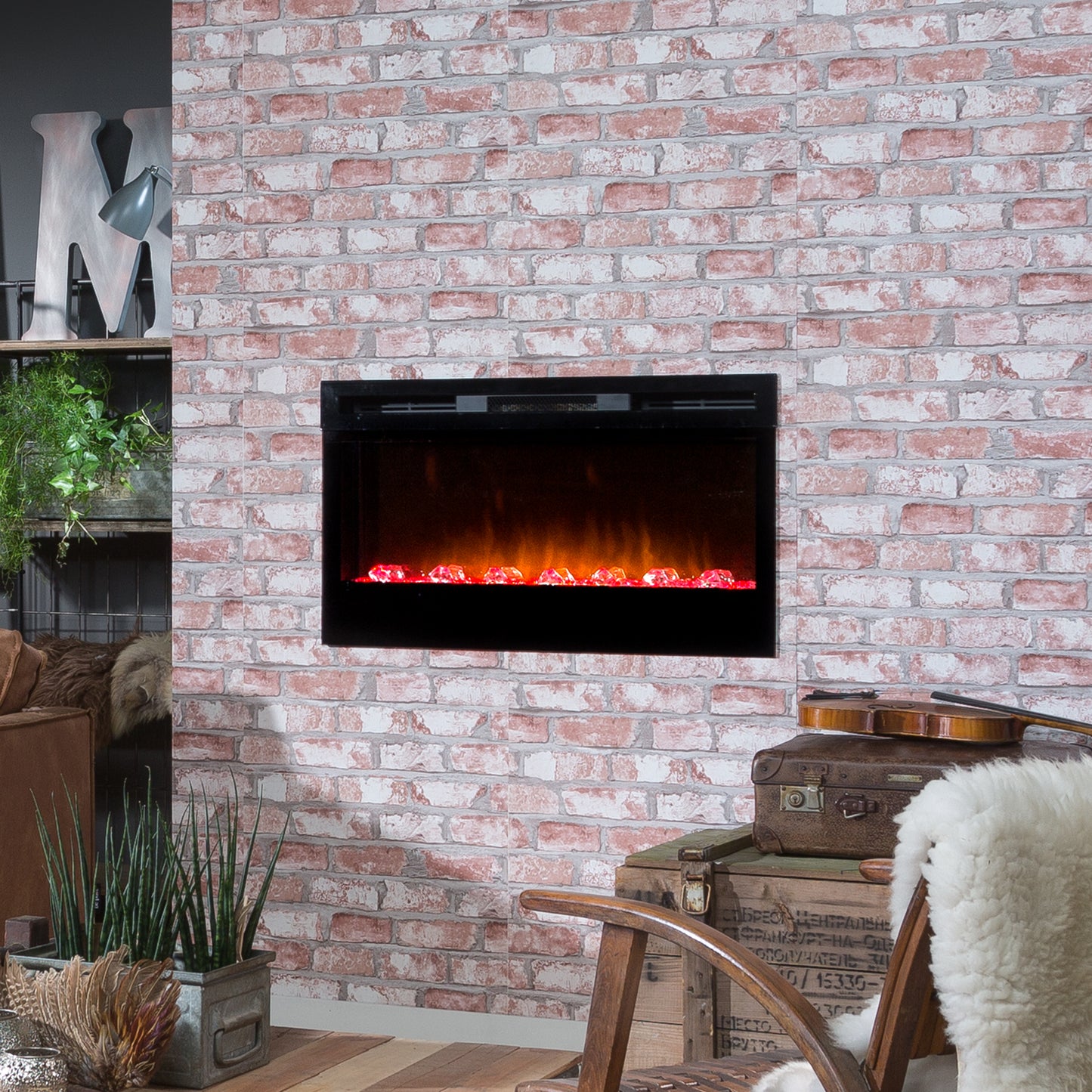 Dimplex PRISM Wall Mounted Electric Fireplace - 34-inches V240-BLF3451-AU