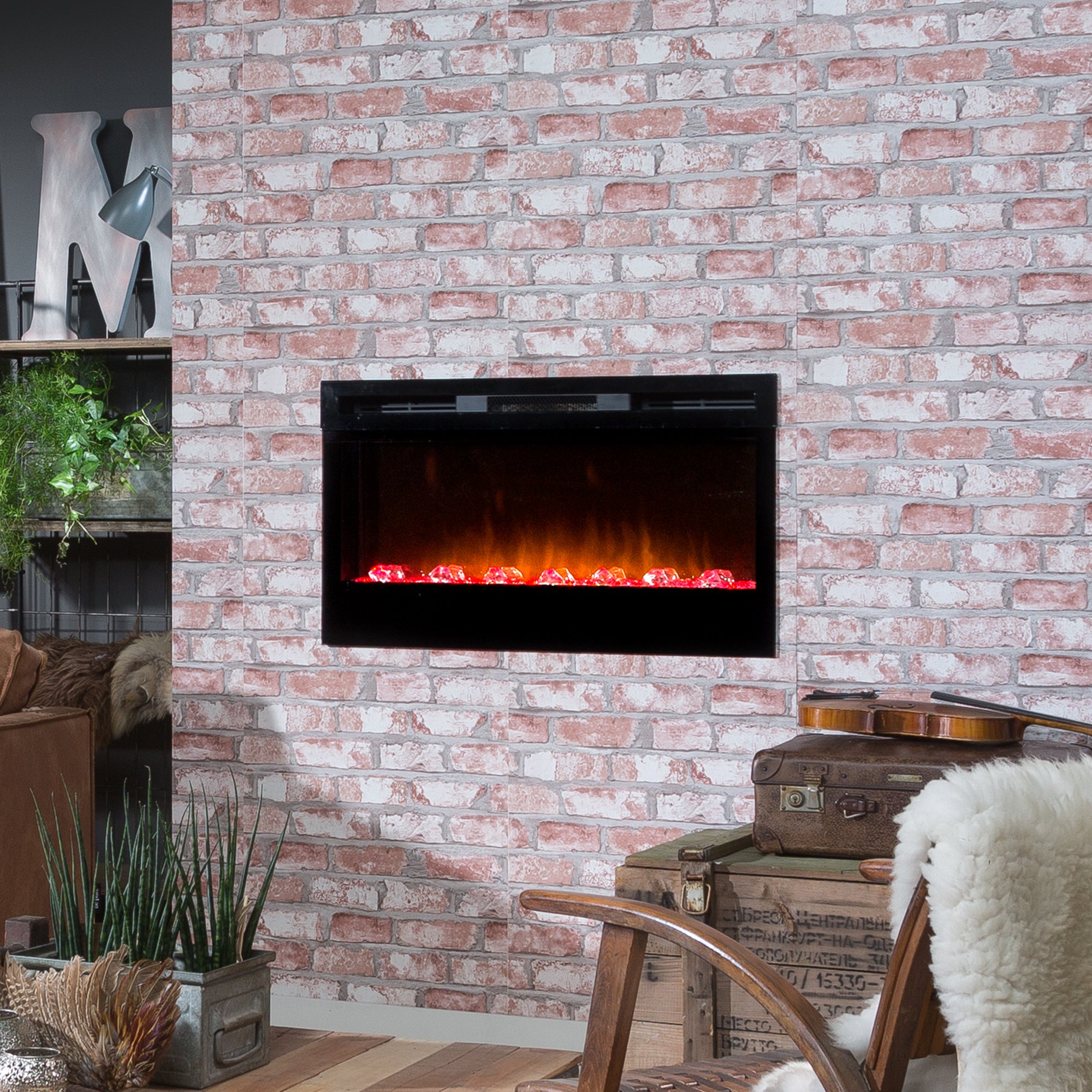 Dimplex PRISM Wall Mounted Electric Fireplace - 34-inches V240-BLF3451-AU