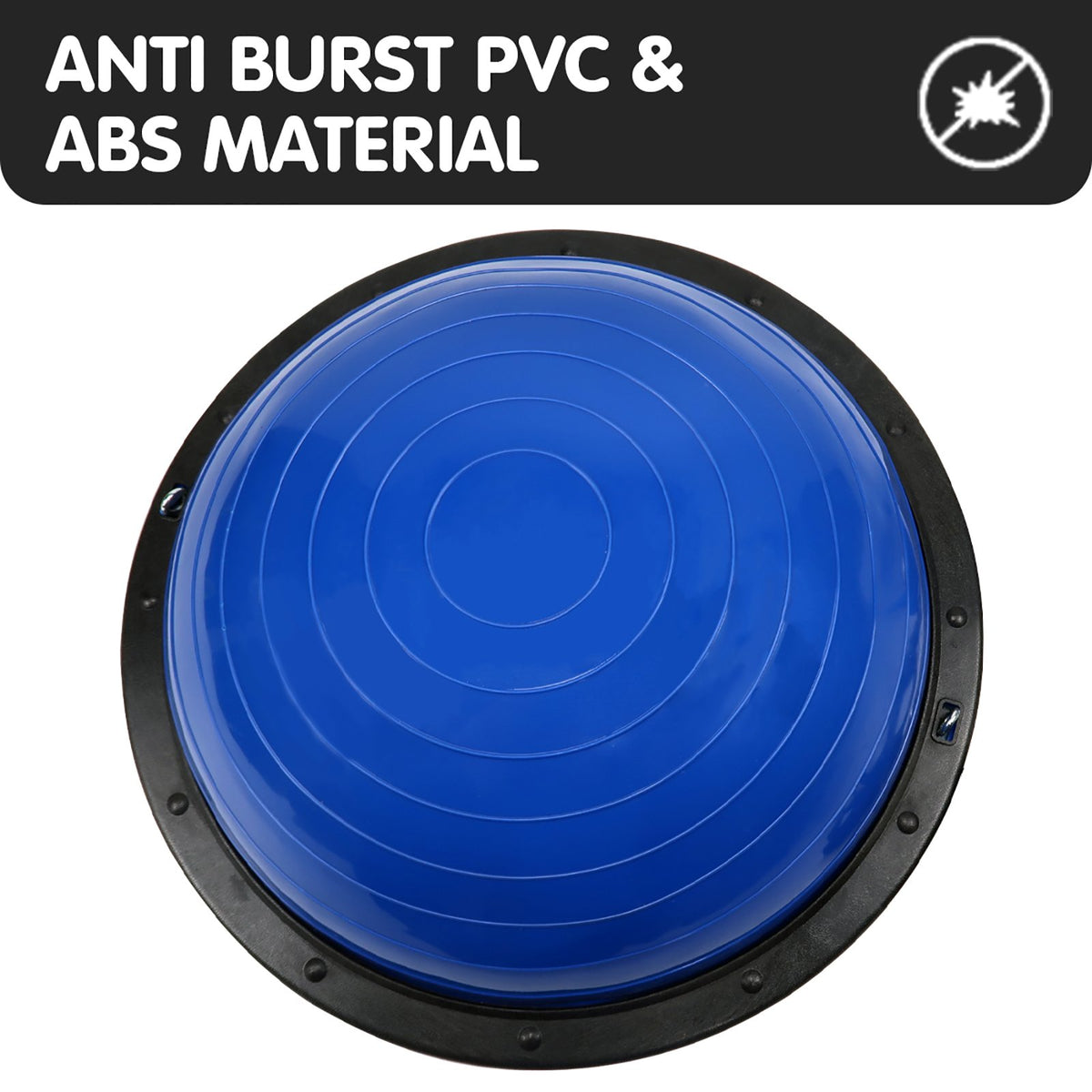 Powertrain Fitness Yoga Ball Home Gym Workout Balance Trainer Blue V240-BOS-BAL-BU