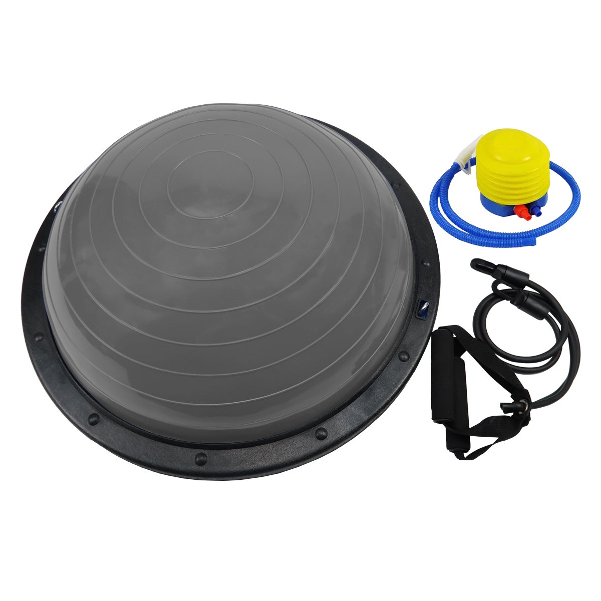 Powertrain Fitness Yoga Ball Home Gym Workout Balance Trainer Grey V240-BOS-BAL-GY