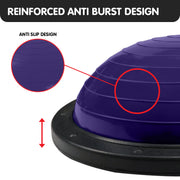 Powertrain Fitness Yoga Ball Home Gym Workout Balance Trainer Purple V240-BOS-BAL-PU