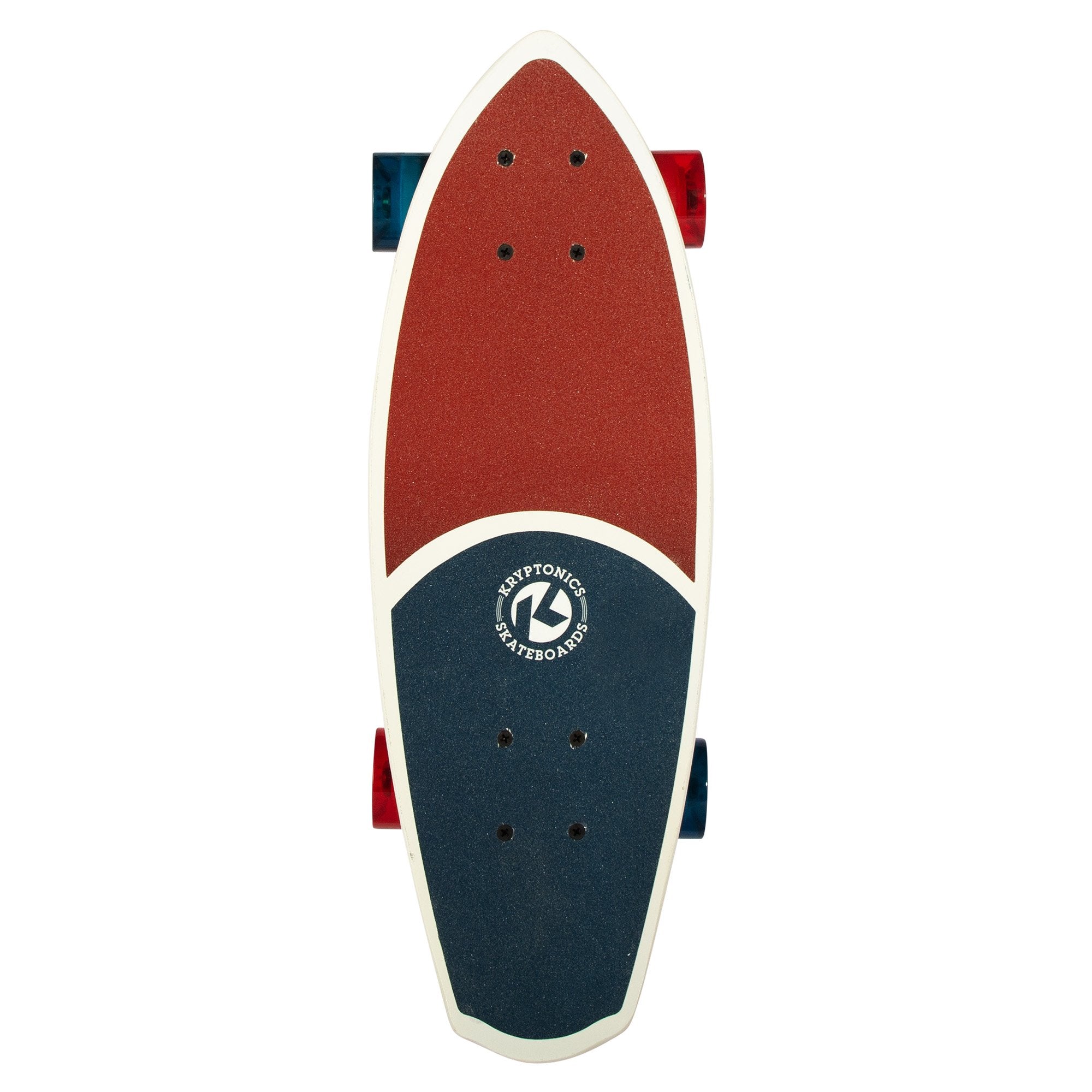 Bravo Sports Kryptonics 23-inch Mini Fat Cruiser Board In Liberty Blue V240-BS-165602