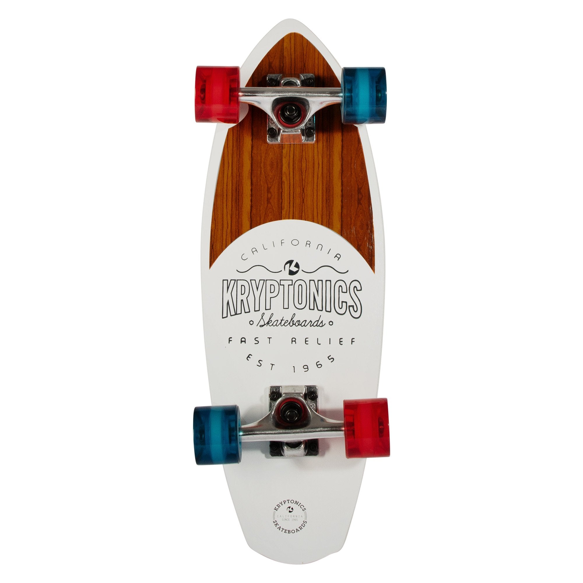 Bravo Sports Kryptonics 23-inch Mini Fat Cruiser Board In Liberty Blue V240-BS-165602