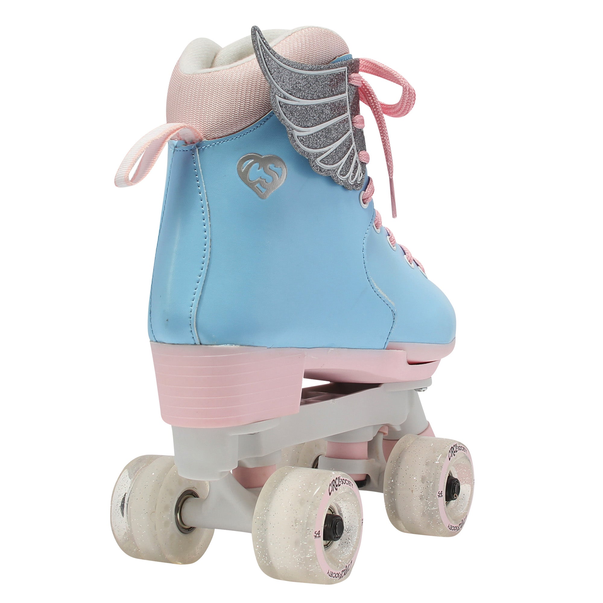 Circle Society Adjustable Kids Quad Roller Skates In Cotton Candy V240-BS-168294