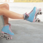 Circle Society Adjustable Kids Quad Roller Skates In Cotton Candy V240-BS-168294