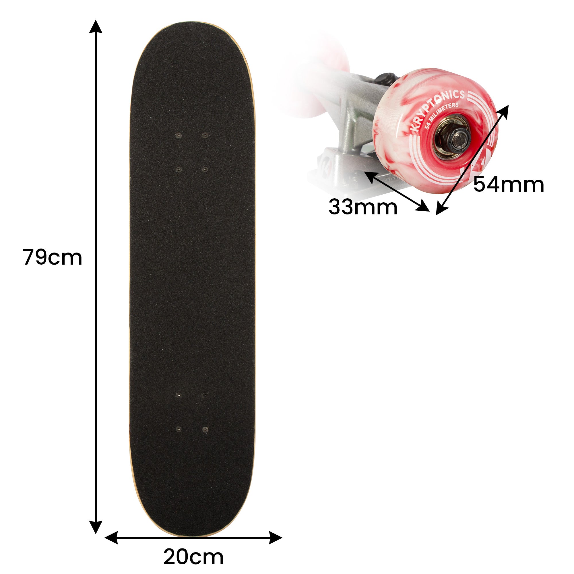 Kryptonics 31-inch Star Series Complete Skateboard V240-BS-171338-SK