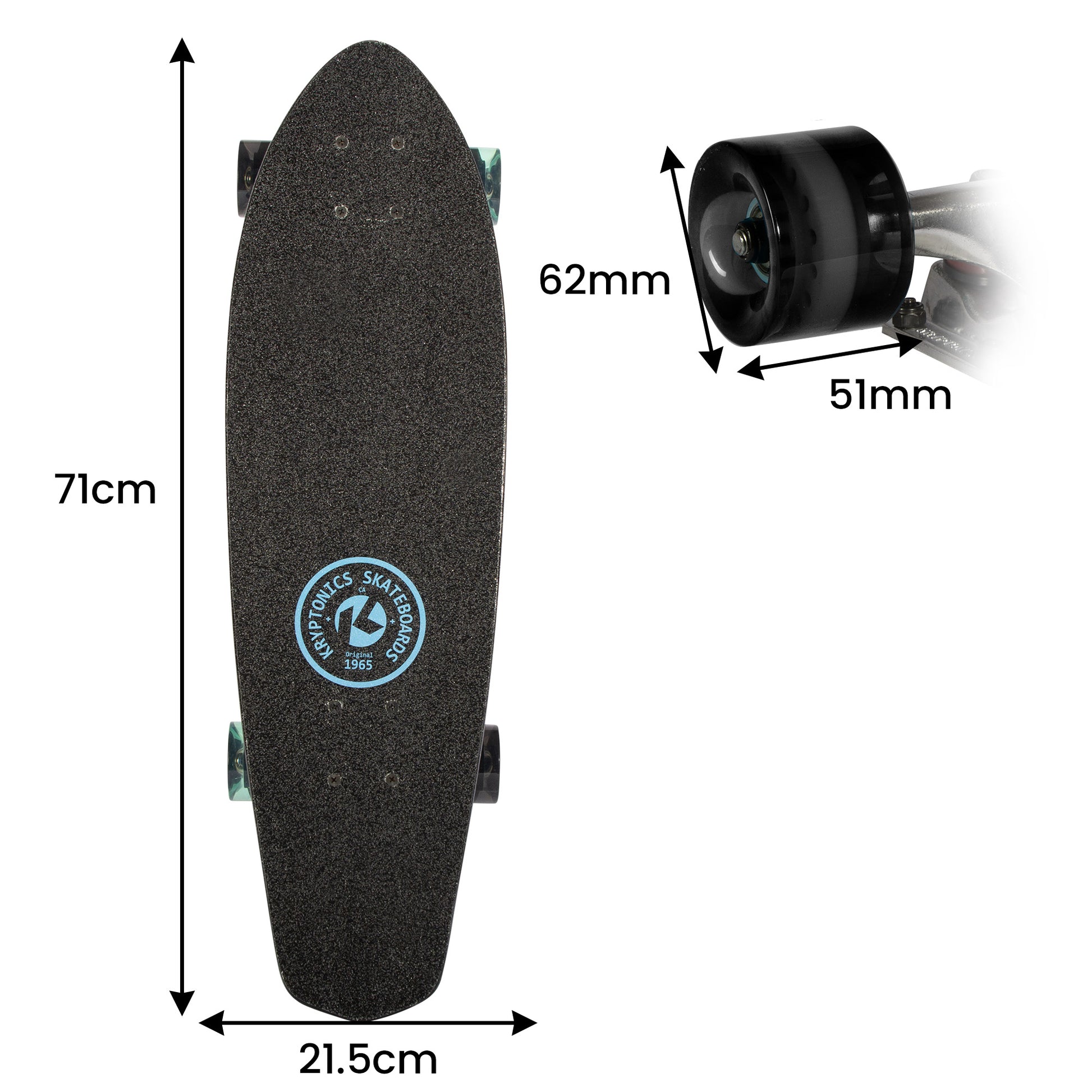 Kryptonics 28-inch Cruiser Board - Negative V240-BS-171549