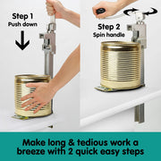 Klika Heavy Duty Can Opener Kitchen Tool Counter Bench Top V240-CAN-OPNR