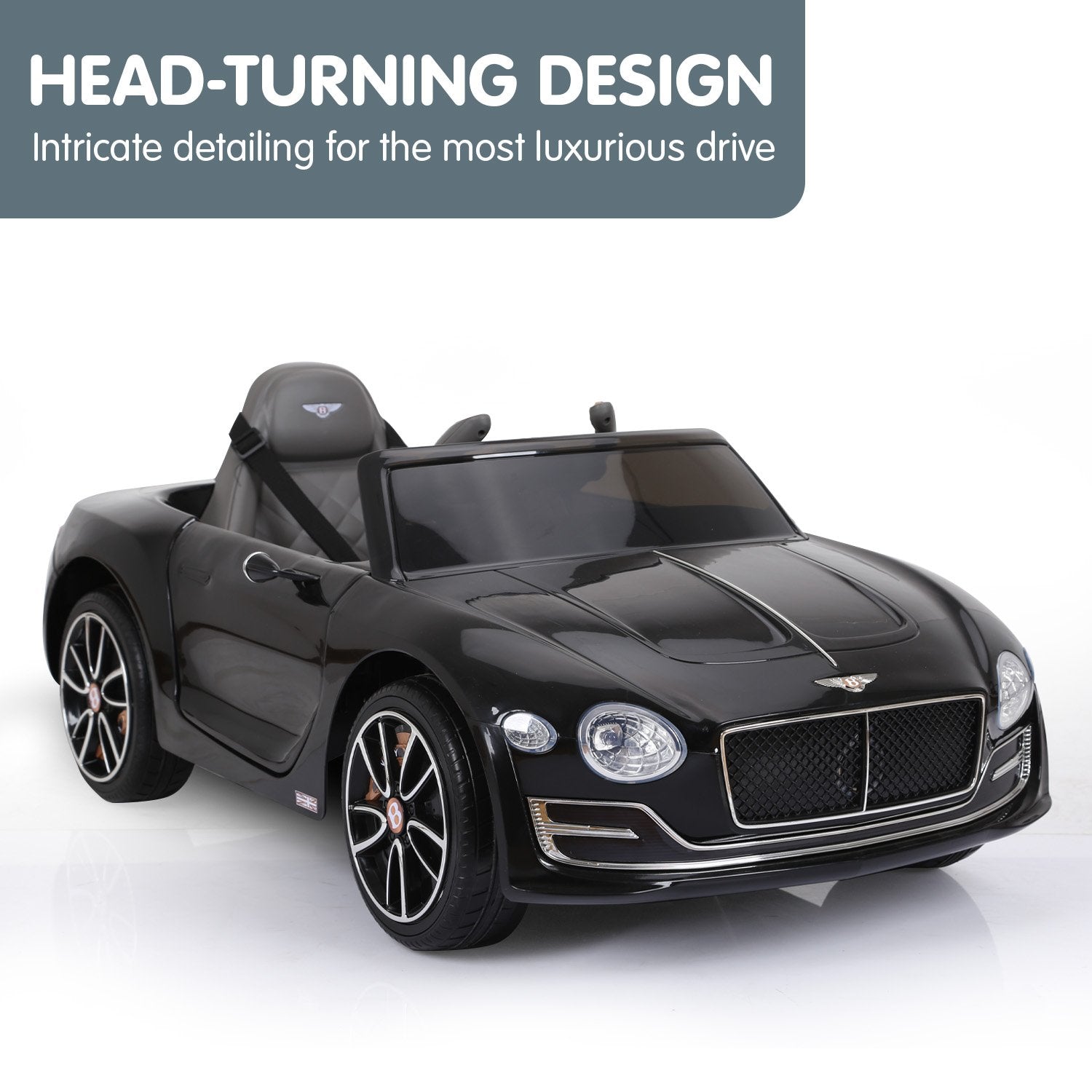 Kahuna Bentley Exp 12 Licensed Speed 6E Electric Kids Ride On Car Black V240-CAR-BEN-BK