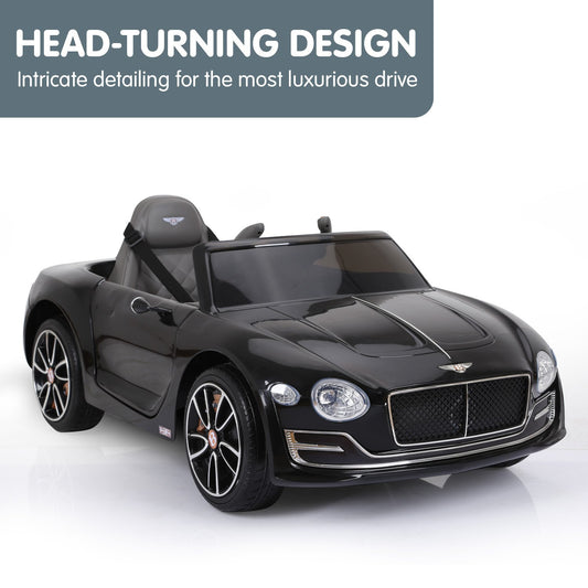 Kahuna Bentley Exp 12 Licensed Speed 6E Electric Kids Ride On Car Black V240-CAR-BEN-BK