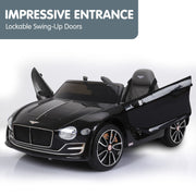 Kahuna Bentley Exp 12 Licensed Speed 6E Electric Kids Ride On Car Black V240-CAR-BEN-BK