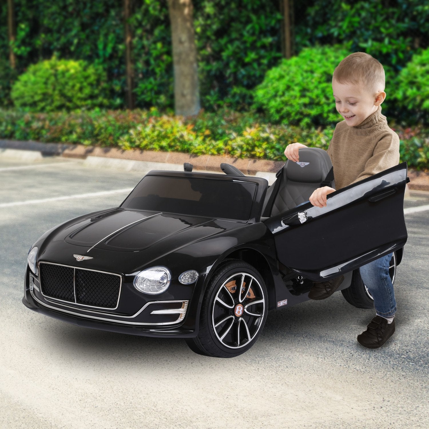 Kahuna Bentley Exp 12 Licensed Speed 6E Electric Kids Ride On Car Black V240-CAR-BEN-BK