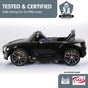 Kahuna Bentley Exp 12 Licensed Speed 6E Electric Kids Ride On Car Black V240-CAR-BEN-BK