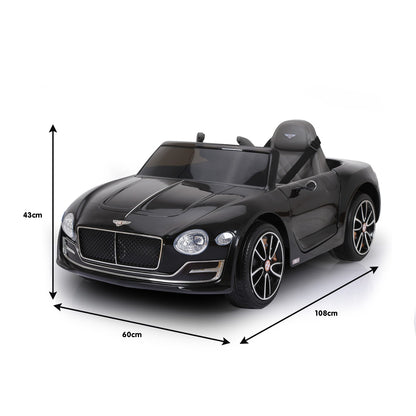 Kahuna Bentley Exp 12 Licensed Speed 6E Electric Kids Ride On Car Black V240-CAR-BEN-BK