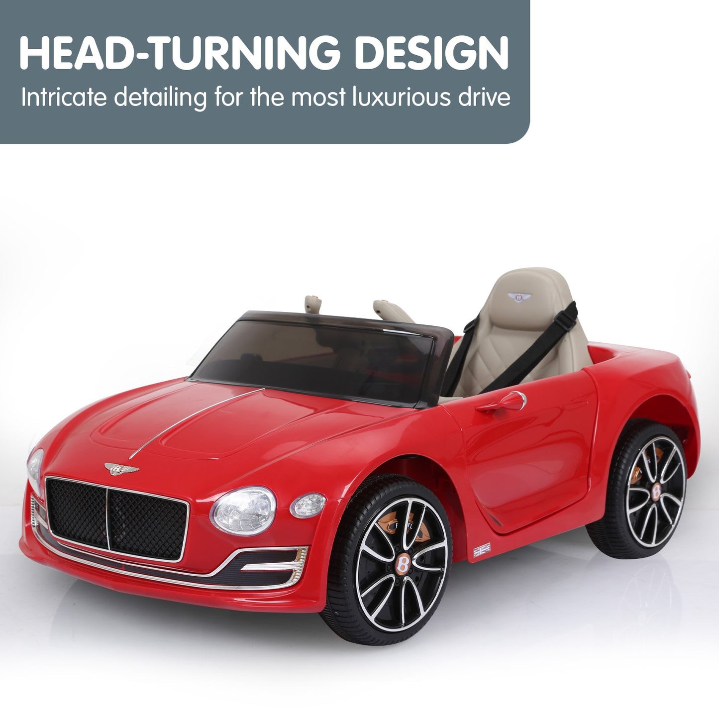 Kahuna Bentley Exp 12 Speed 6E Licensed Kids Ride On Electric Car Remote Control - Red V240-CAR-BEN-RD
