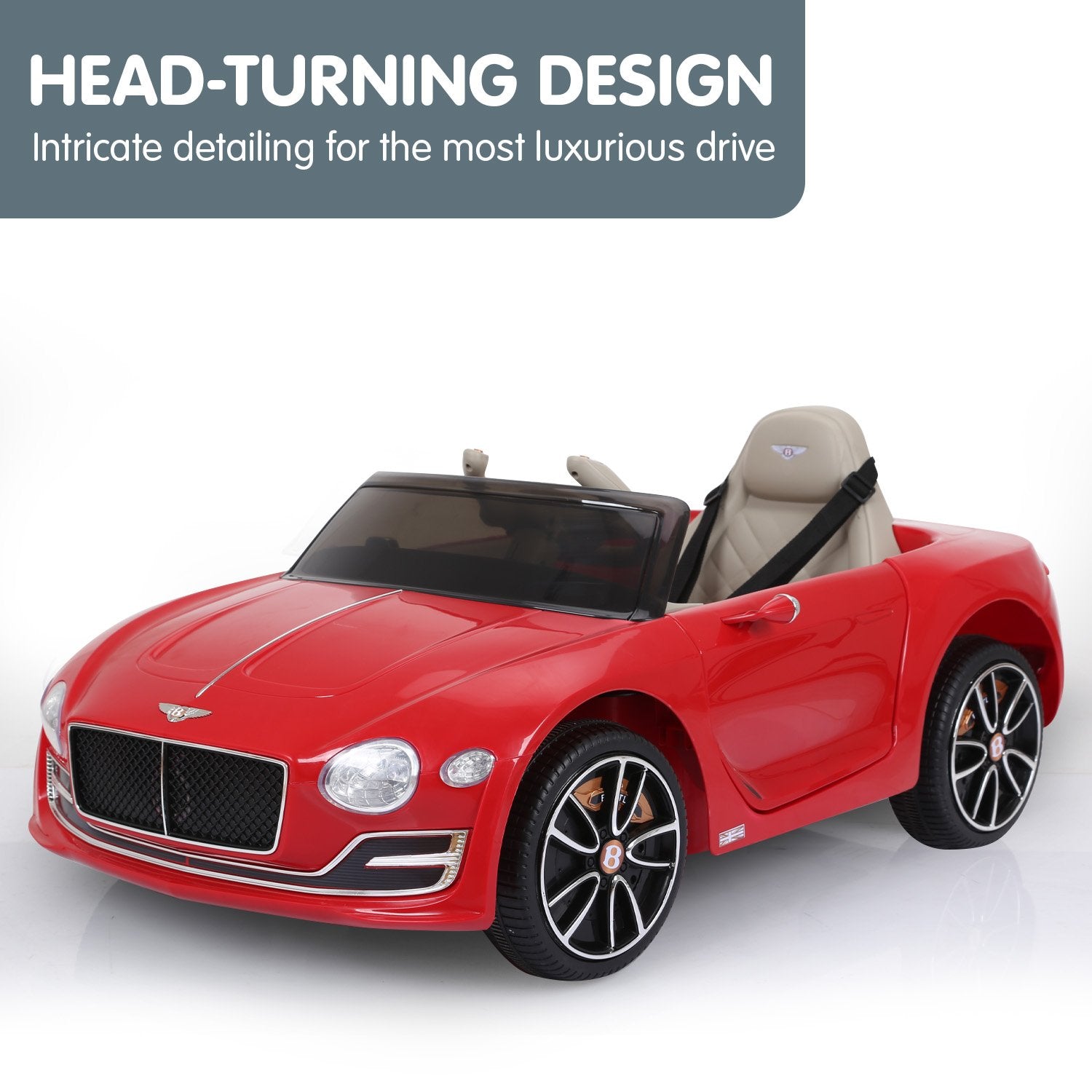 Kahuna Bentley Exp 12 Speed 6E Licensed Kids Ride On Electric Car Remote Control - Red V240-CAR-BEN-RD