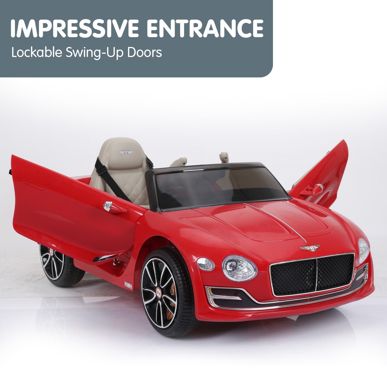 Kahuna Bentley Exp 12 Speed 6E Licensed Kids Ride On Electric Car Remote Control - Red V240-CAR-BEN-RD