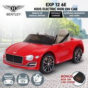 Kahuna Bentley Exp 12 Speed 6E Licensed Kids Ride On Electric Car Remote Control - Red V240-CAR-BEN-RD