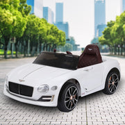 Kahuna Bentley Exp 12 Speed 6E Licensed Kids Ride On Electric Car Remote Control - White V240-CAR-BEN-WH