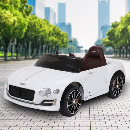 Kahuna Bentley Exp 12 Speed 6E Licensed Kids Ride On Electric Car Remote Control - White V240-CAR-BEN-WH