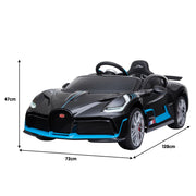 Kahuna Licensed Bugatti Divo Kids Electric Ride On Car - Black V240-CAR-BGT-338-BK