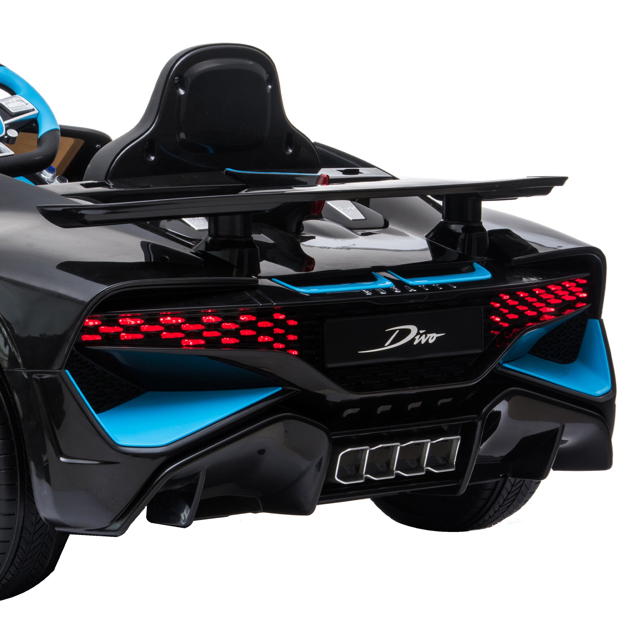 Kahuna Licensed Bugatti Divo Kids Electric Ride On Car - Black V240-CAR-BGT-338-BK