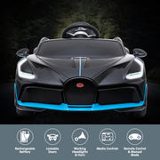 Kahuna Licensed Bugatti Divo Kids Electric Ride On Car - Black V240-CAR-BGT-338-BK