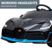 Kahuna Licensed Bugatti Divo Kids Electric Ride On Car - Black V240-CAR-BGT-338-BK