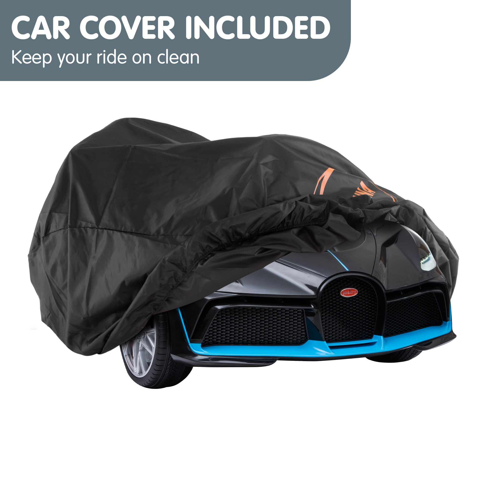 Kahuna Licensed Bugatti Divo Kids Electric Ride On Car - Black V240-CAR-BGT-338-BK