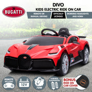 Kahuna Licensed Bugatti Divo Kids Electric Ride On Car - Red V240-CAR-BGT-338-RD