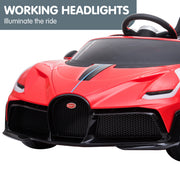 Kahuna Licensed Bugatti Divo Kids Electric Ride On Car - Red V240-CAR-BGT-338-RD