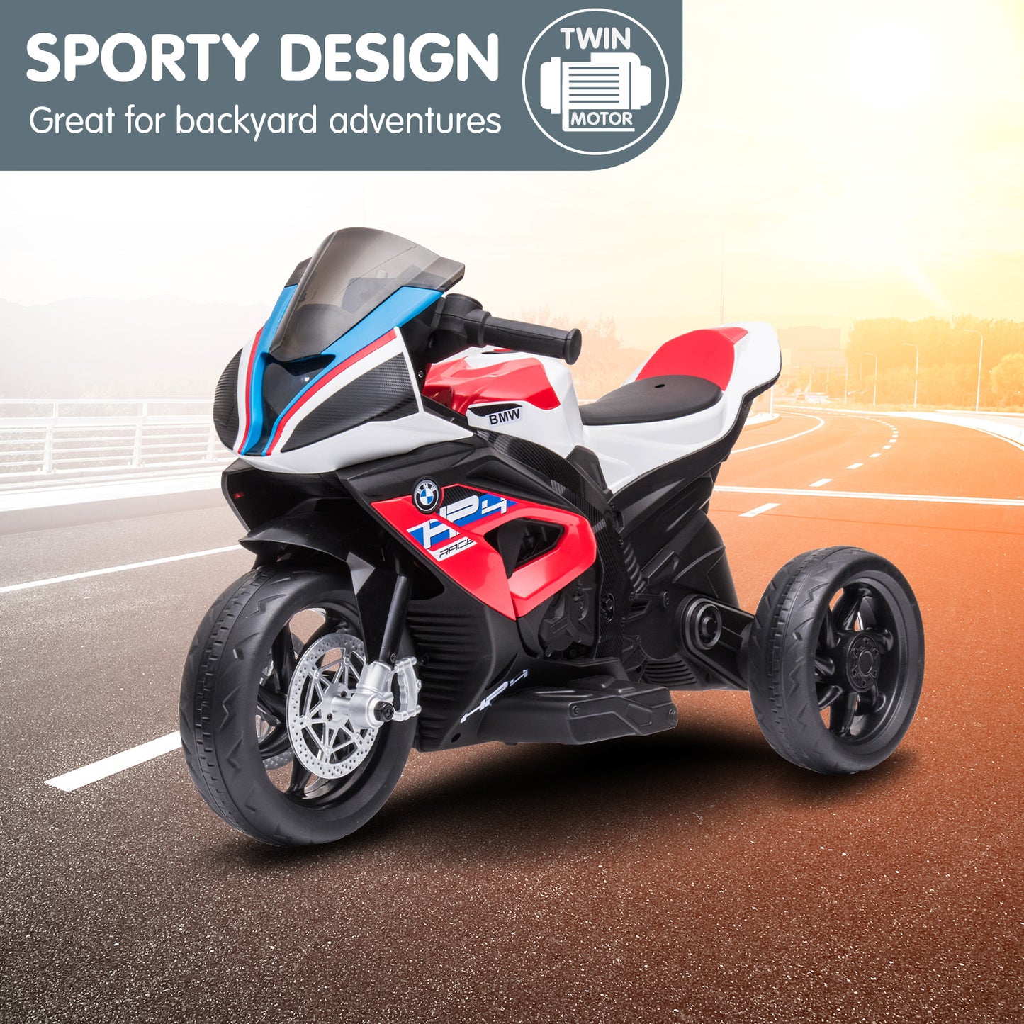 Kahuna Bmw Hp4 Race Kids Ride-on Motorbike In Red V240-CAR-BMW-008-RD