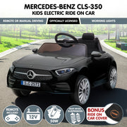 Kahuna Mercedes Benz CLS 350 Kids Electric Ride On Car with Remote Control - Black V240-CAR-CLS-350-BK