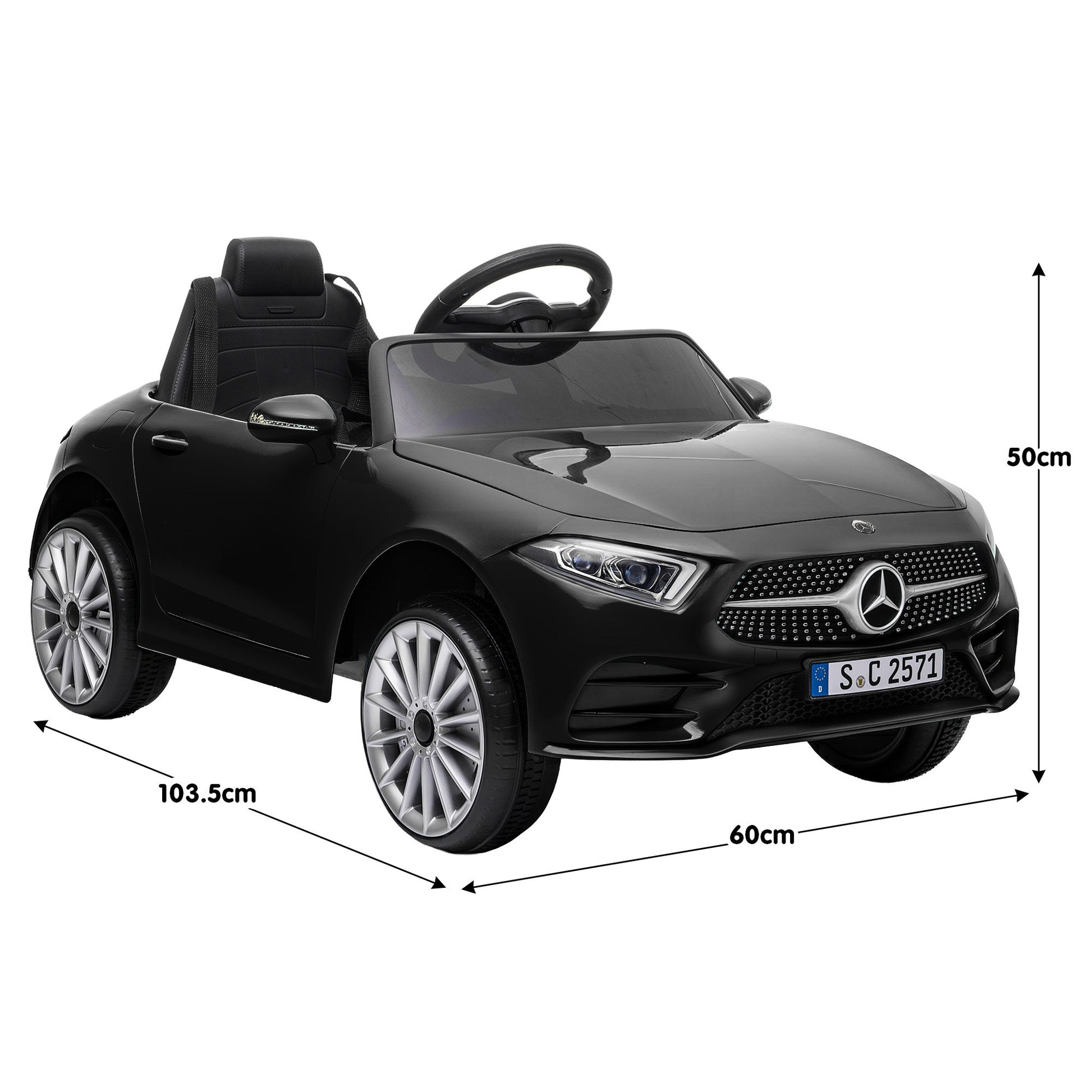 Kahuna Mercedes Benz CLS 350 Kids Electric Ride On Car with Remote Control - Black V240-CAR-CLS-350-BK