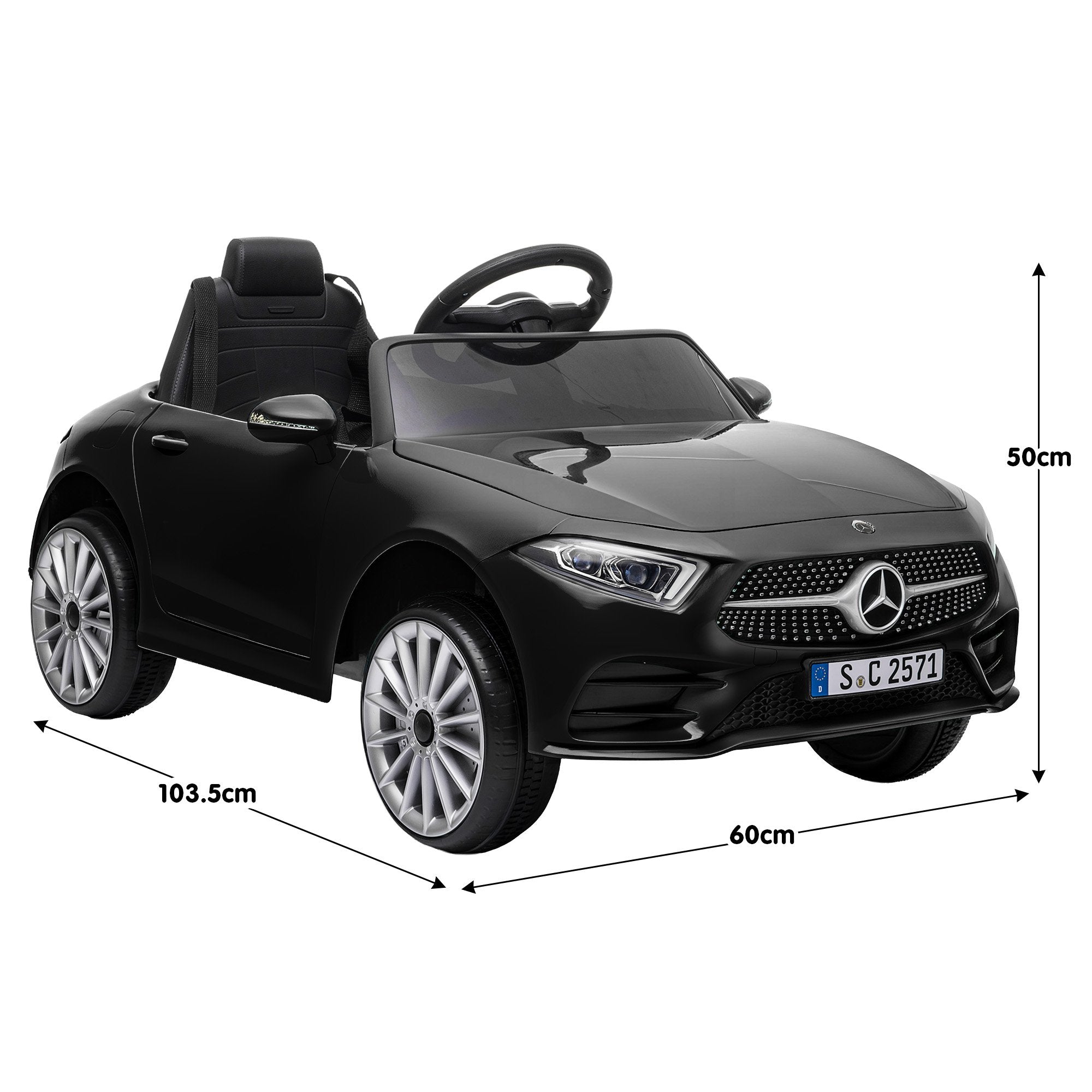 Kahuna Mercedes Benz CLS 350 Kids Electric Ride On Car with Remote Control - Black V240-CAR-CLS-350-BK