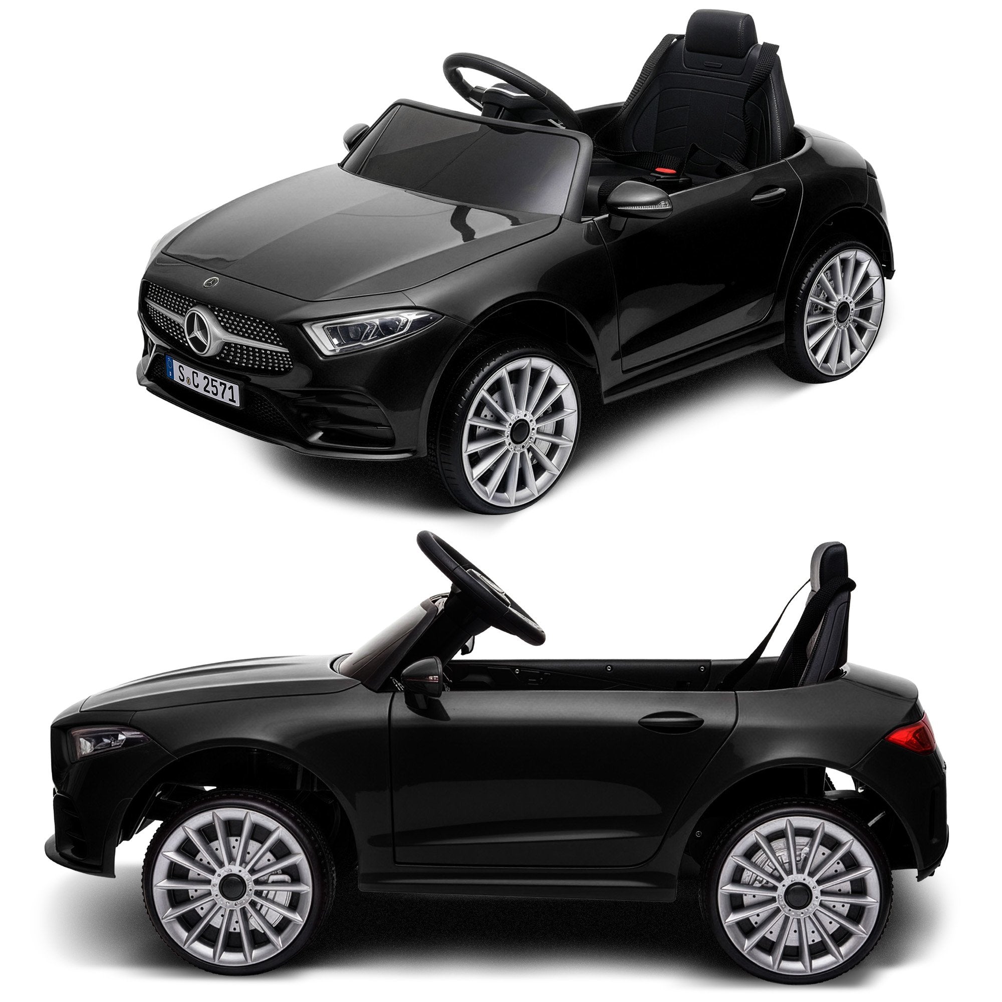Kahuna Mercedes Benz CLS 350 Kids Electric Ride On Car with Remote Control - Black V240-CAR-CLS-350-BK