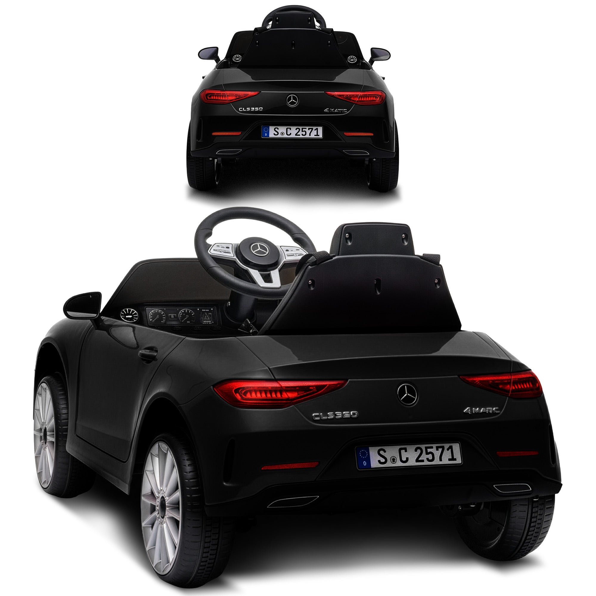 Kahuna Mercedes Benz CLS 350 Kids Electric Ride On Car with Remote Control - Black V240-CAR-CLS-350-BK