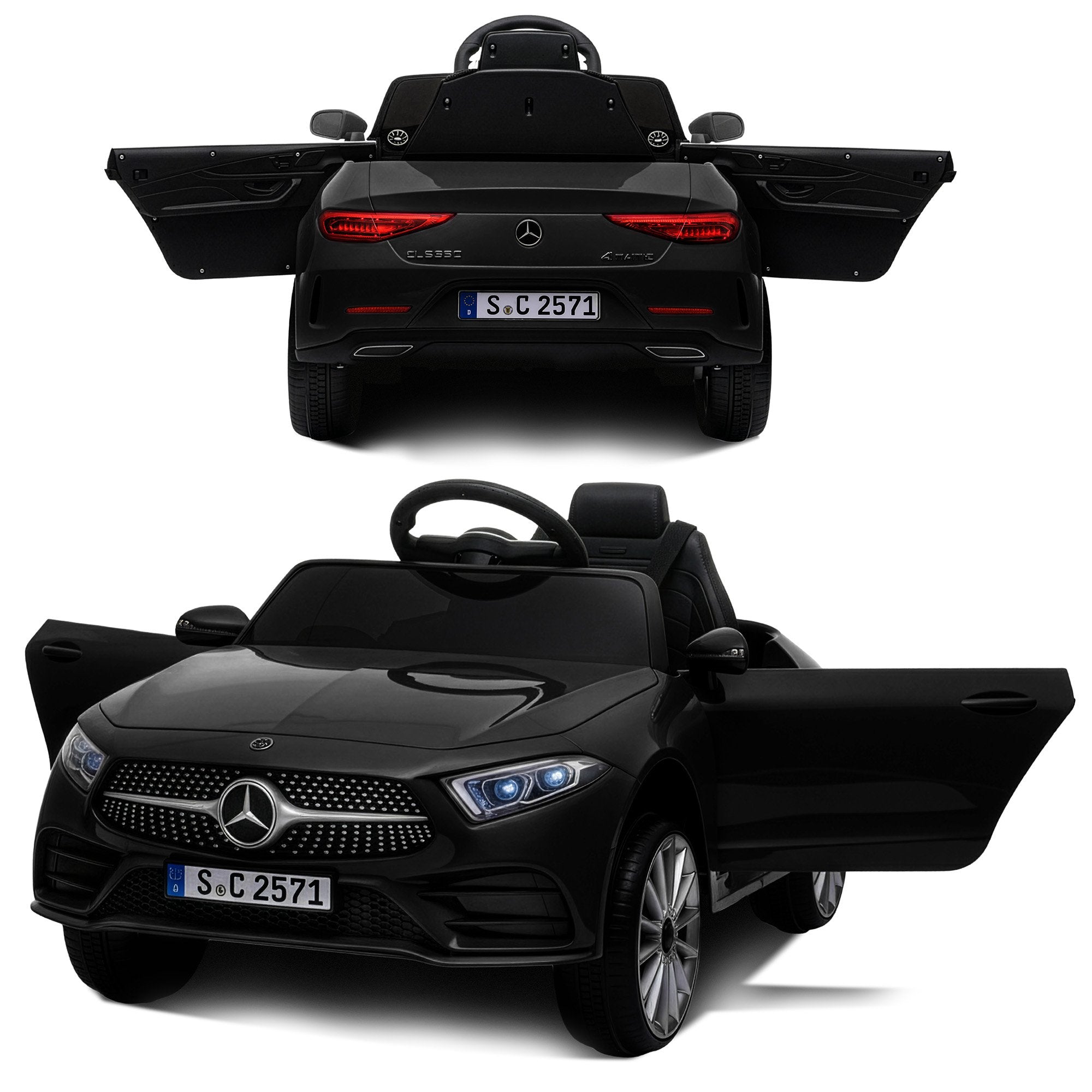 Kahuna Mercedes Benz CLS 350 Kids Electric Ride On Car with Remote Control - Black V240-CAR-CLS-350-BK
