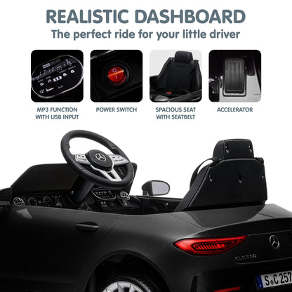 Kahuna Mercedes Benz CLS 350 Kids Electric Ride On Car with Remote Control - Black V240-CAR-CLS-350-BK