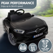 Kahuna Mercedes Benz CLS 350 Kids Electric Ride On Car with Remote Control - Black V240-CAR-CLS-350-BK