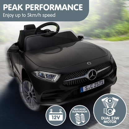Kahuna Mercedes Benz CLS 350 Kids Electric Ride On Car with Remote Control - Black V240-CAR-CLS-350-BK