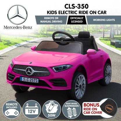 Kahuna Mercedes Benz CLS 350 Kids Electric Ride On Car with Remote Control - Pink V240-CAR-CLS-350-PK